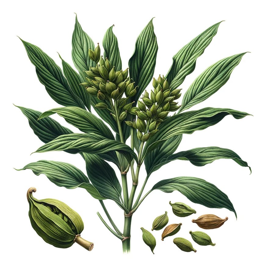 Cardamome - Plante de Elettaria cardamomum - LEGBA