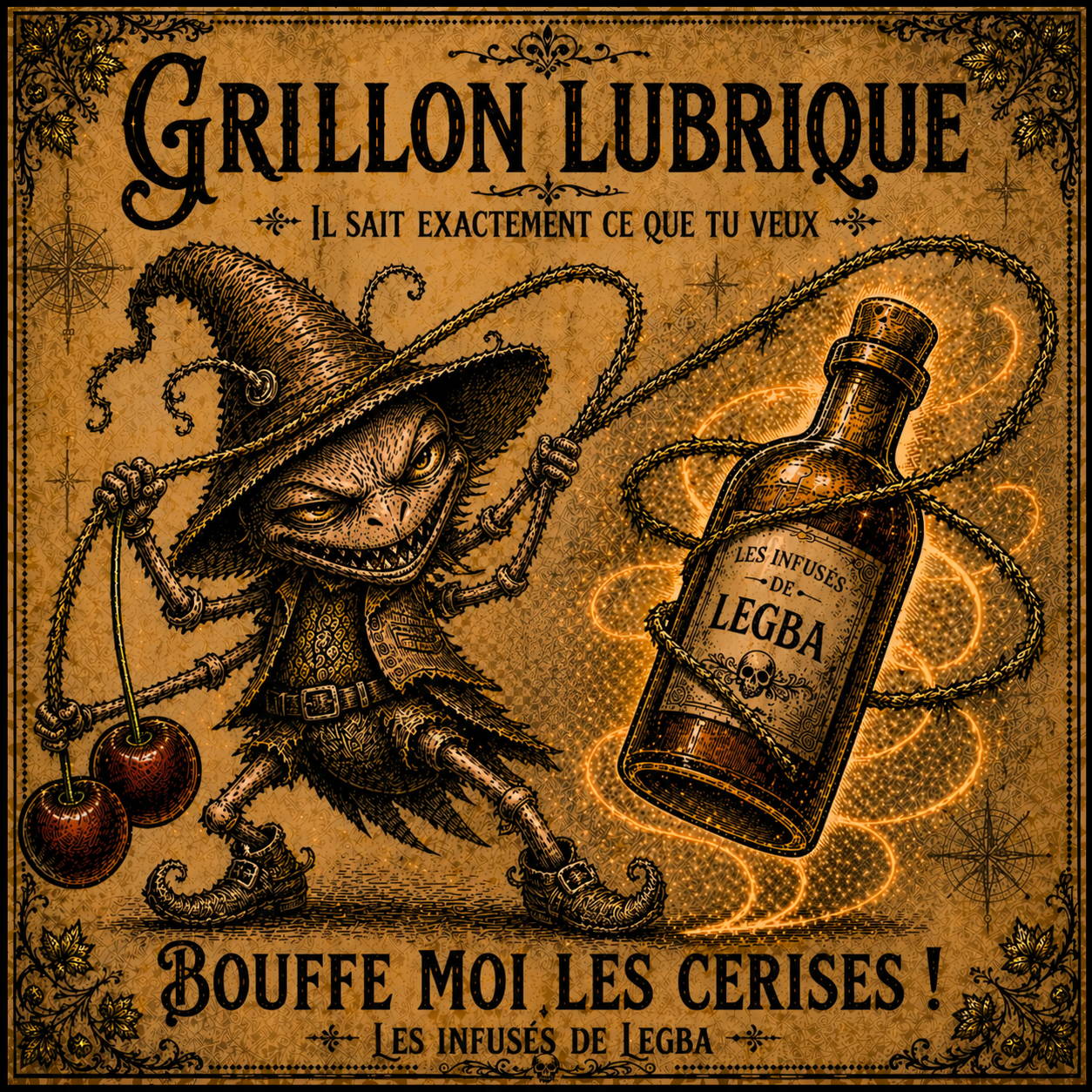 Grillon Lubrique – Rhum infusé griotte & ananas