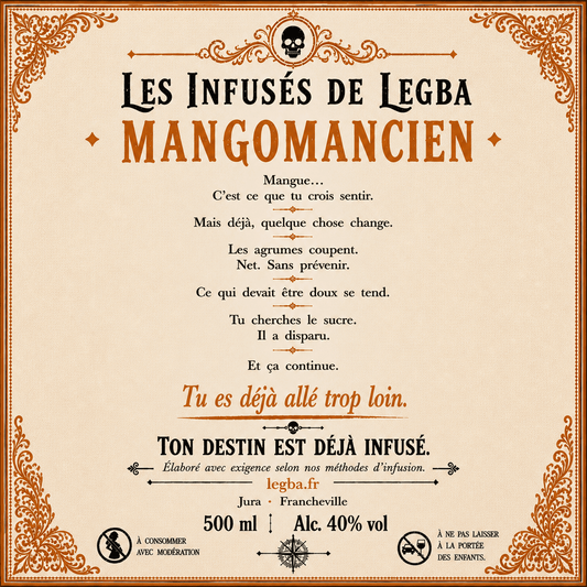Rhum infusé : Le Mangomancien | LEGBA