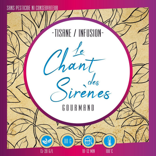 Infusion Chant des Sirènes LEGBA, tisane fruitée fraise hibiscus avec pomme, cynorrhodon, rose et vanille