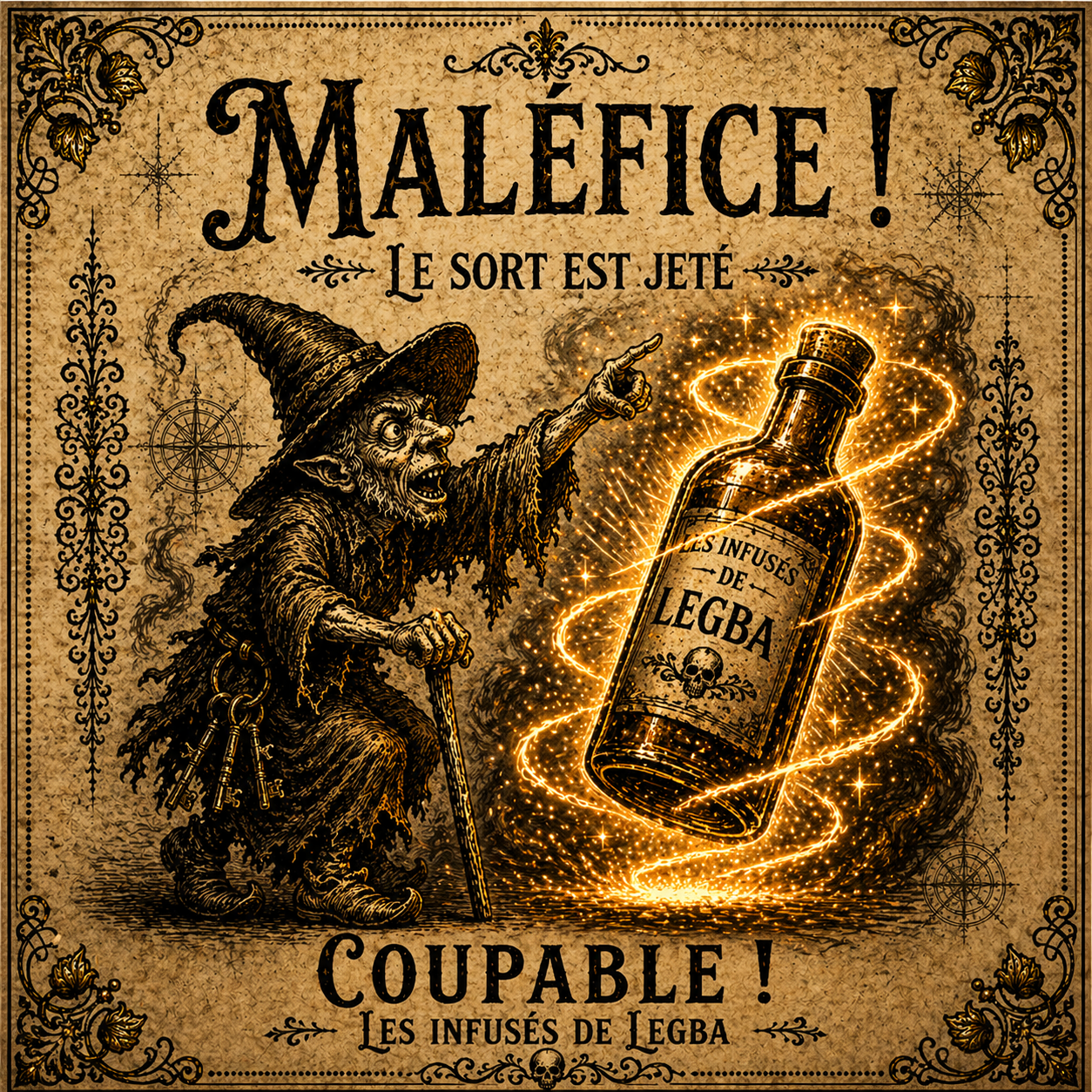Rhum infusé Maléfice : Sortilège en Bouteille.