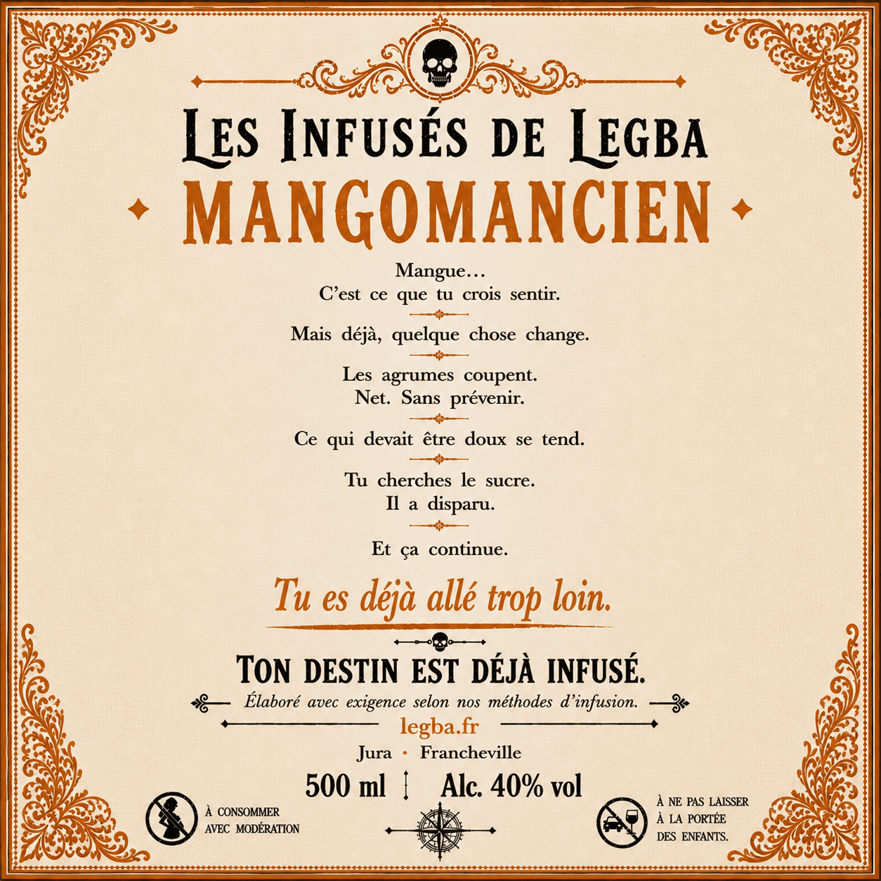 Rhum infusé : Le Mangomancien | LEGBA