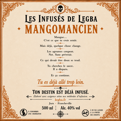 Rhum infusé : Le Mangomancien | LEGBA
